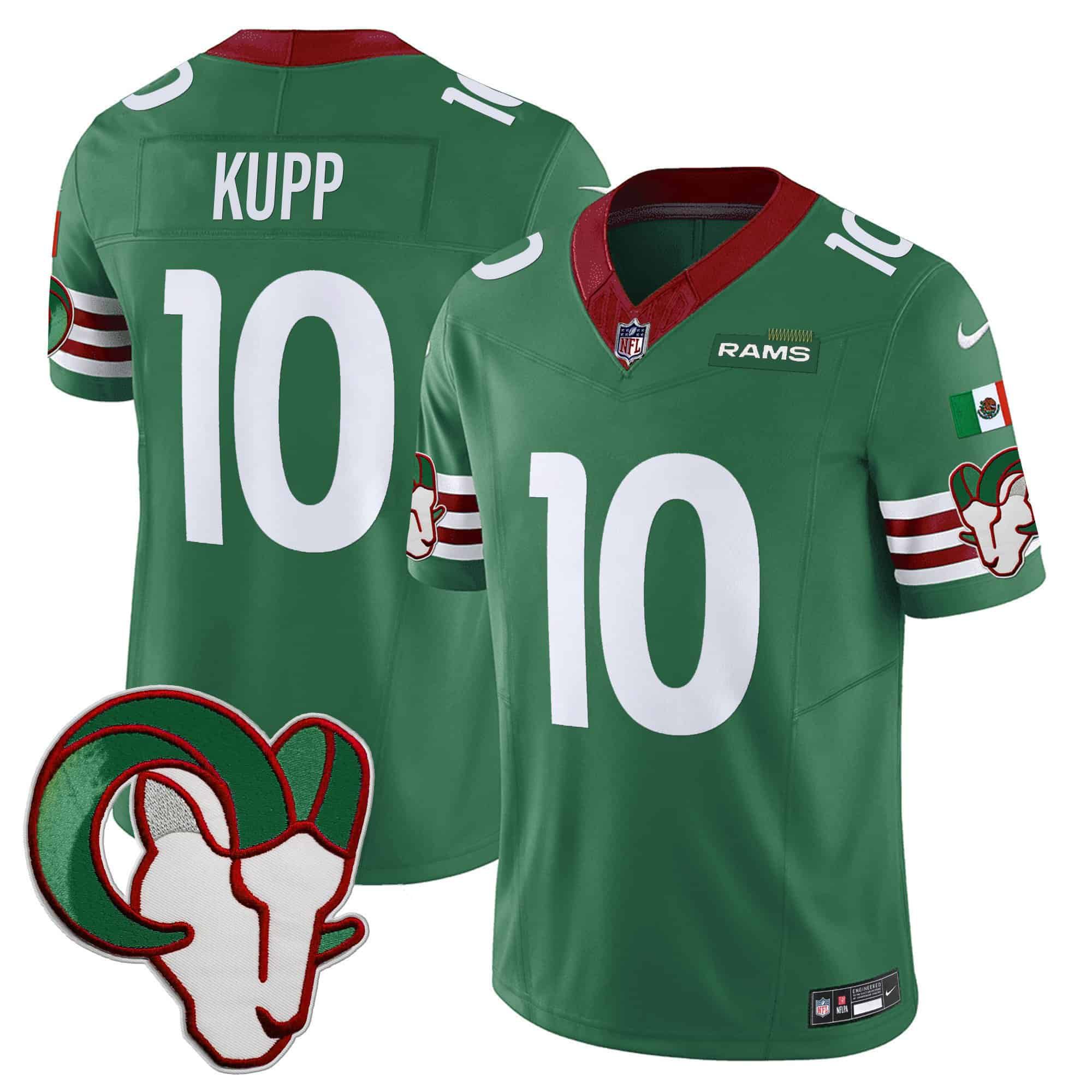 Men Los Angeles Rams #10 Kupp Green 2024 Nike Mexico Vapor Limited NFL Jersey->indianapolis colts->NFL Jersey